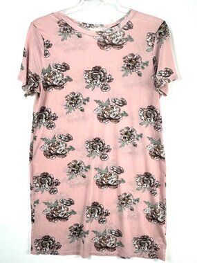 Urban Girl Pink Rose Floral Top XL